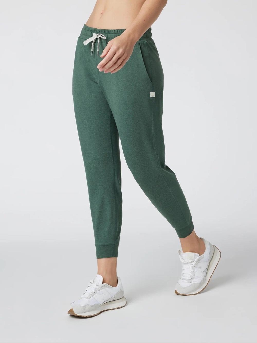 Vuori Performance Jogger Pants Women Medium Drawstring Green Athletic